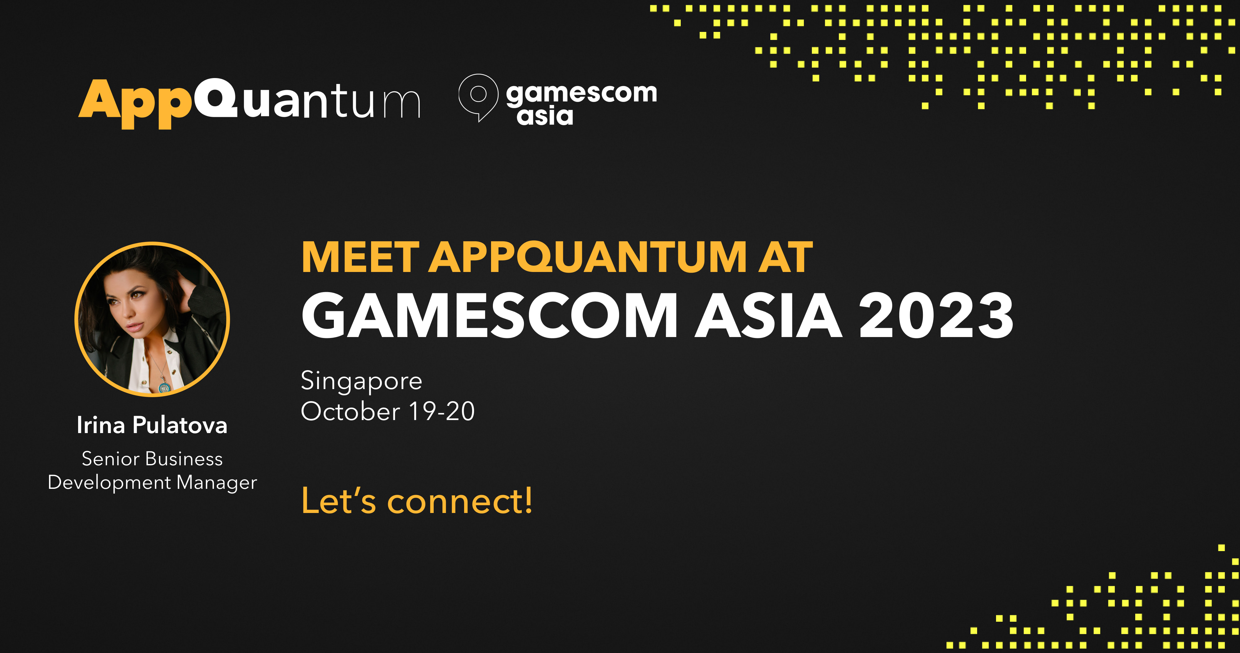 Meet AppQuantum at Gamescom Asia 2023!